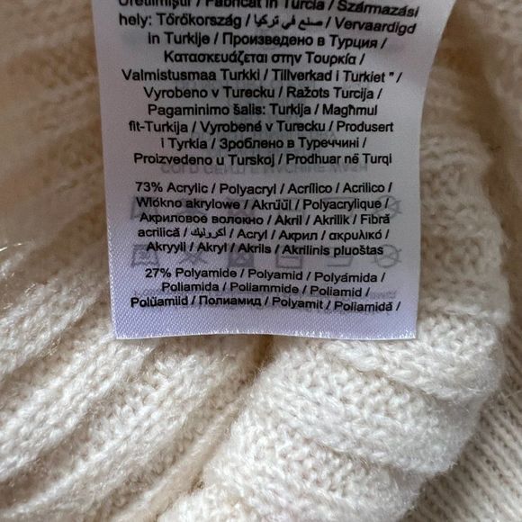 NWOT VERO‎ MODA Cream Knit Crop Top Tank Top (L) - Picture 7 of 8